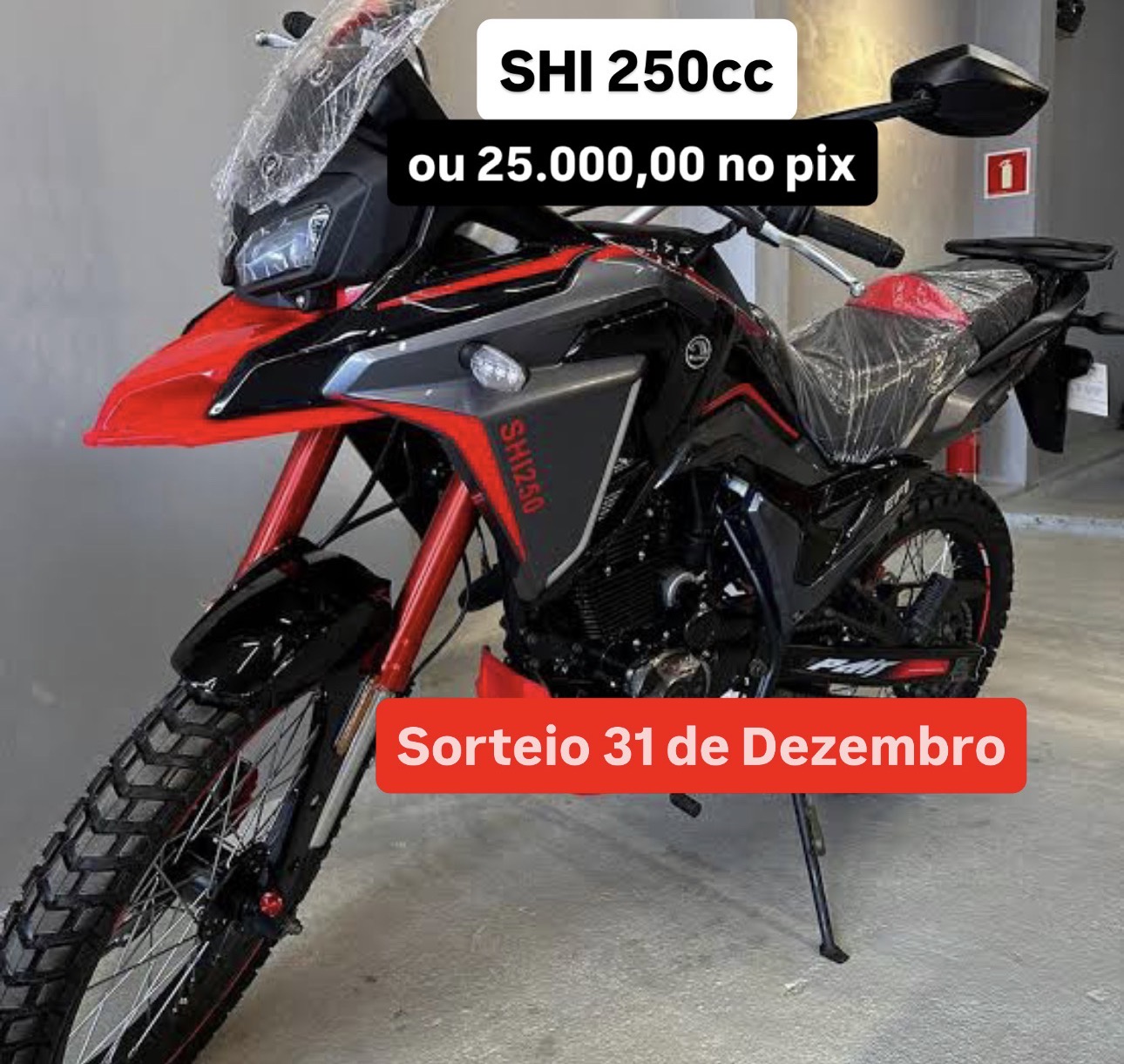 MOTO SHI 250cc ou 25 mil