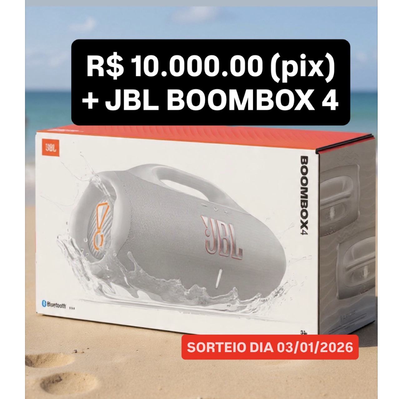 BOOMBOX 4 + 10 mil no pix